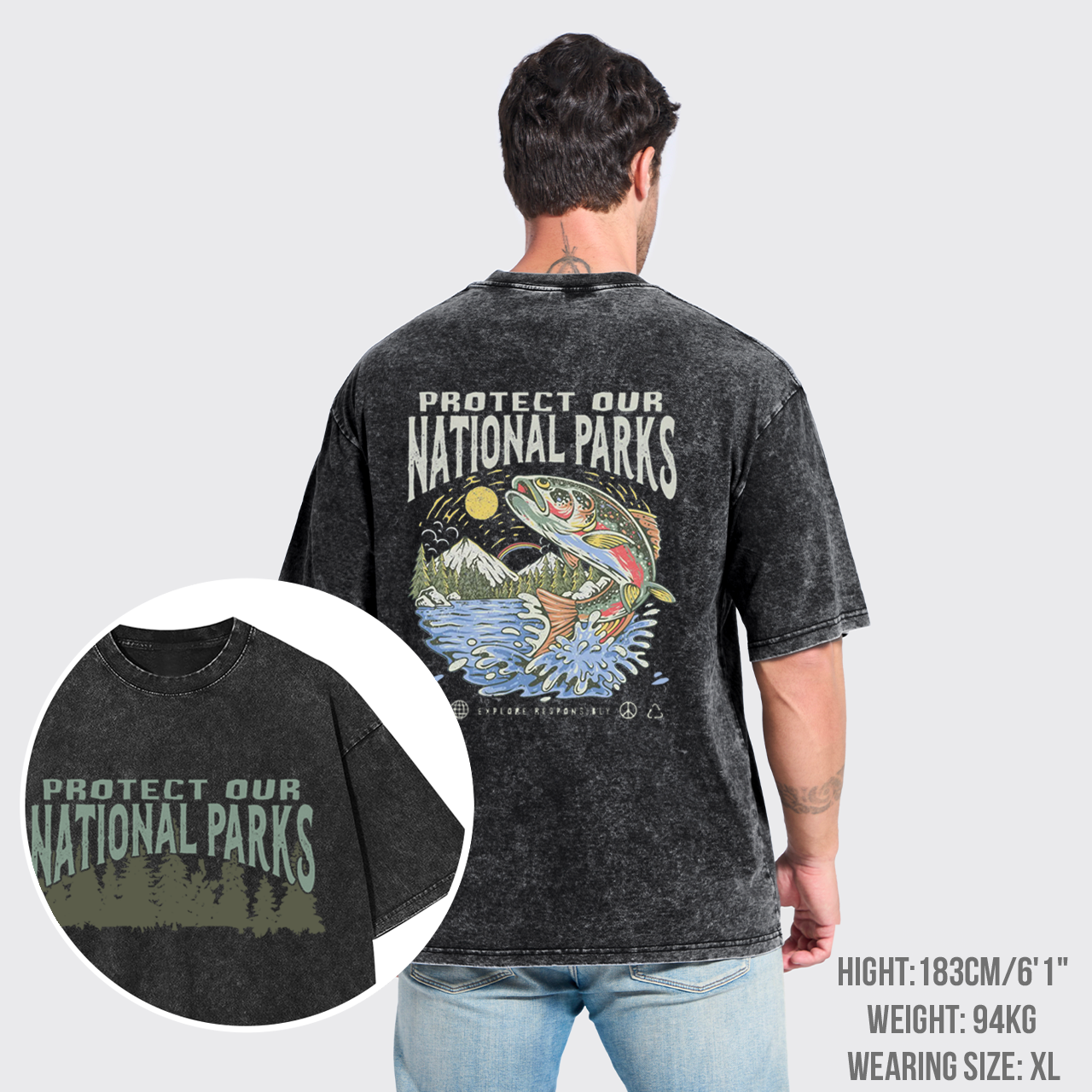 National Parks Fish Garment-dye Tees