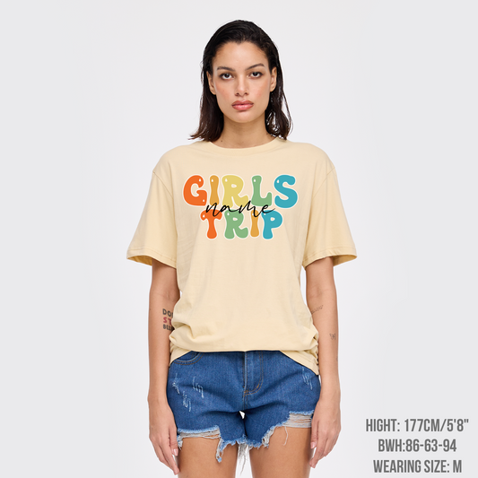 Personalized Name Girls Trip T-Shirts