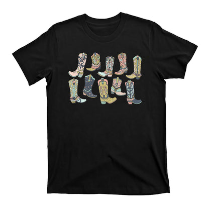 Cowgirl Boots Western Graphic Tee for Women
