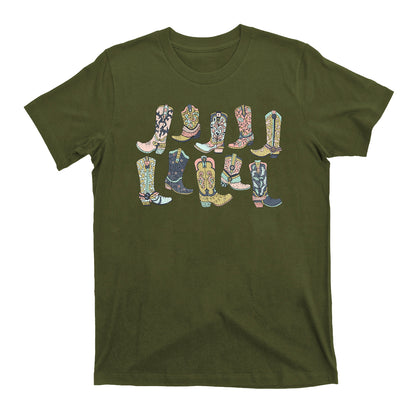 Cowgirl Boots Western Graphic Tee for Women