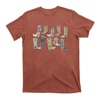 Cowgirl Boots Western Graphic Tee for Women
