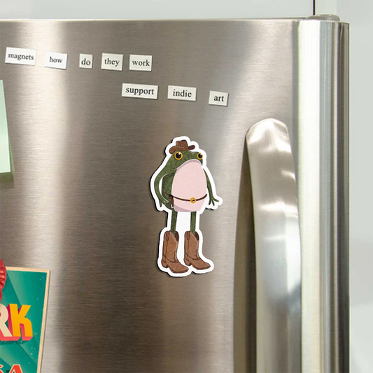 Cowboy Frog_Broncobay Fridge Magnet