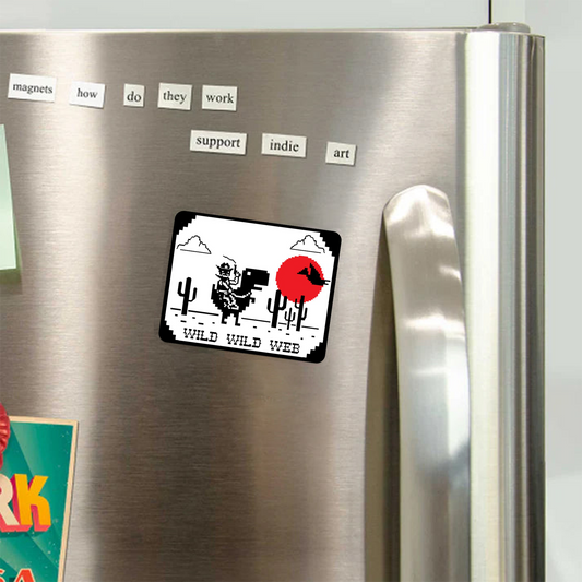 Wild Wild Web_Broncobay Fridge Magnet