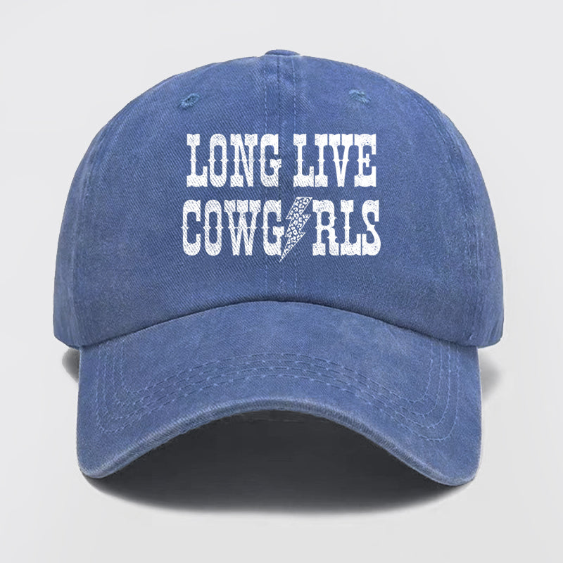 Long Live Cowgirl Washed Baseball Cap