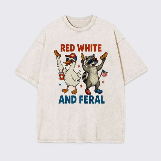 Funny USA-Land Of The Free Garment-dye Tees