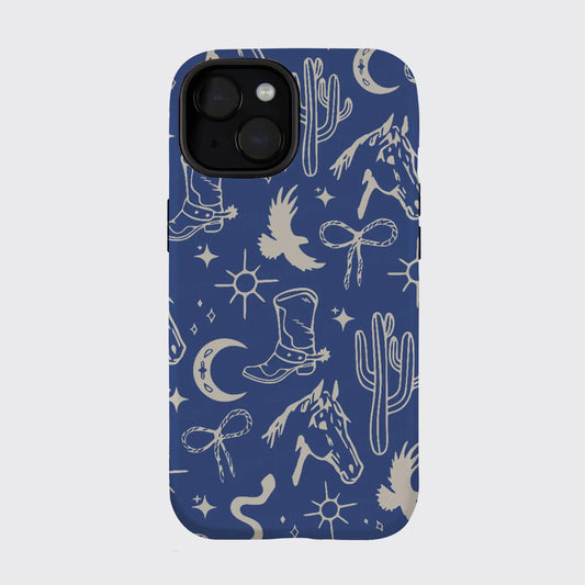 Cowboy Western Blue_Broncobay Phone Case