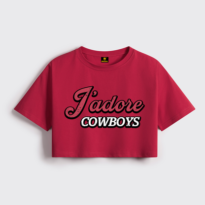 J'adore Cowboy Cropped Boxy Tee