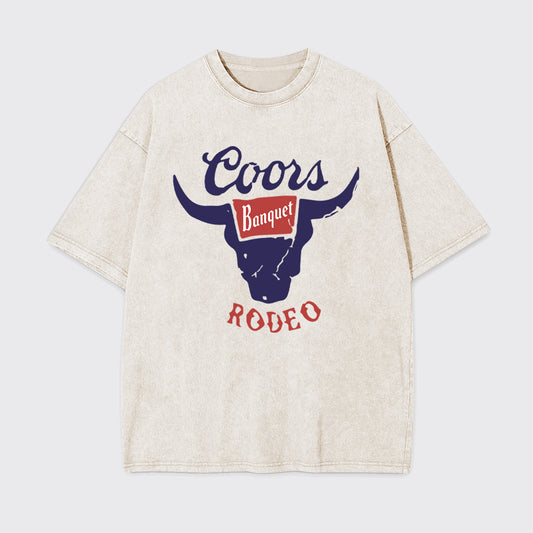 Vintage Rodeo Bull Garment-dye Tees
