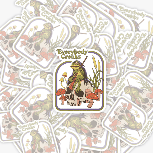 Mental Health-Everybody Croaks_Broncobay Sticker