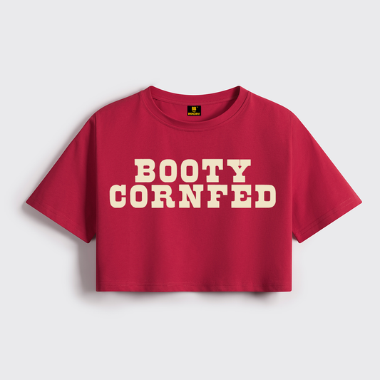 Booty Cornfed Cropped Boxy Tee