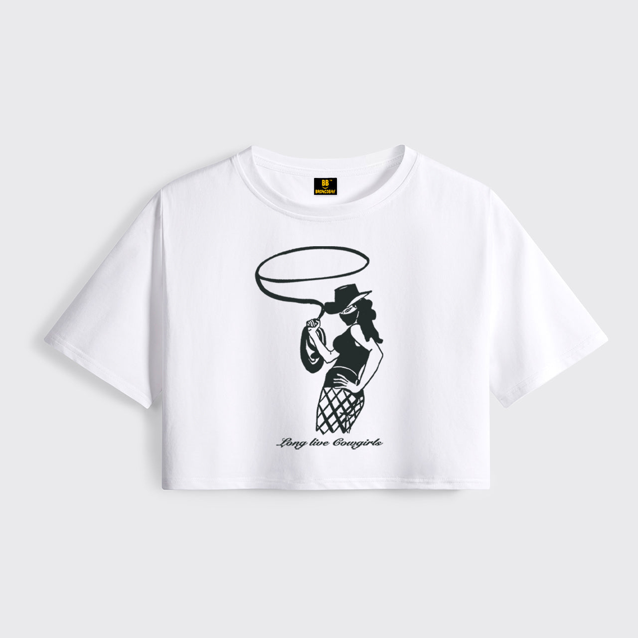 Cowgirls Fierce Lasso Cropped Boxy Tee