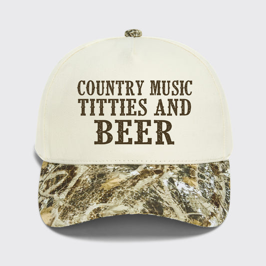 Country Music And Beer Baseball Cap