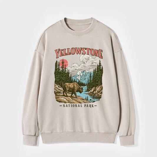 Vintage Yellowstone National Park Washed Sweatshirts
