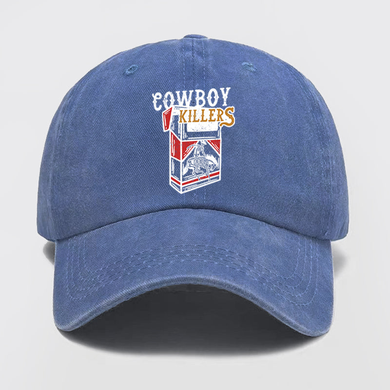 Cowboy Killers Somking Washed Baseball Cap
