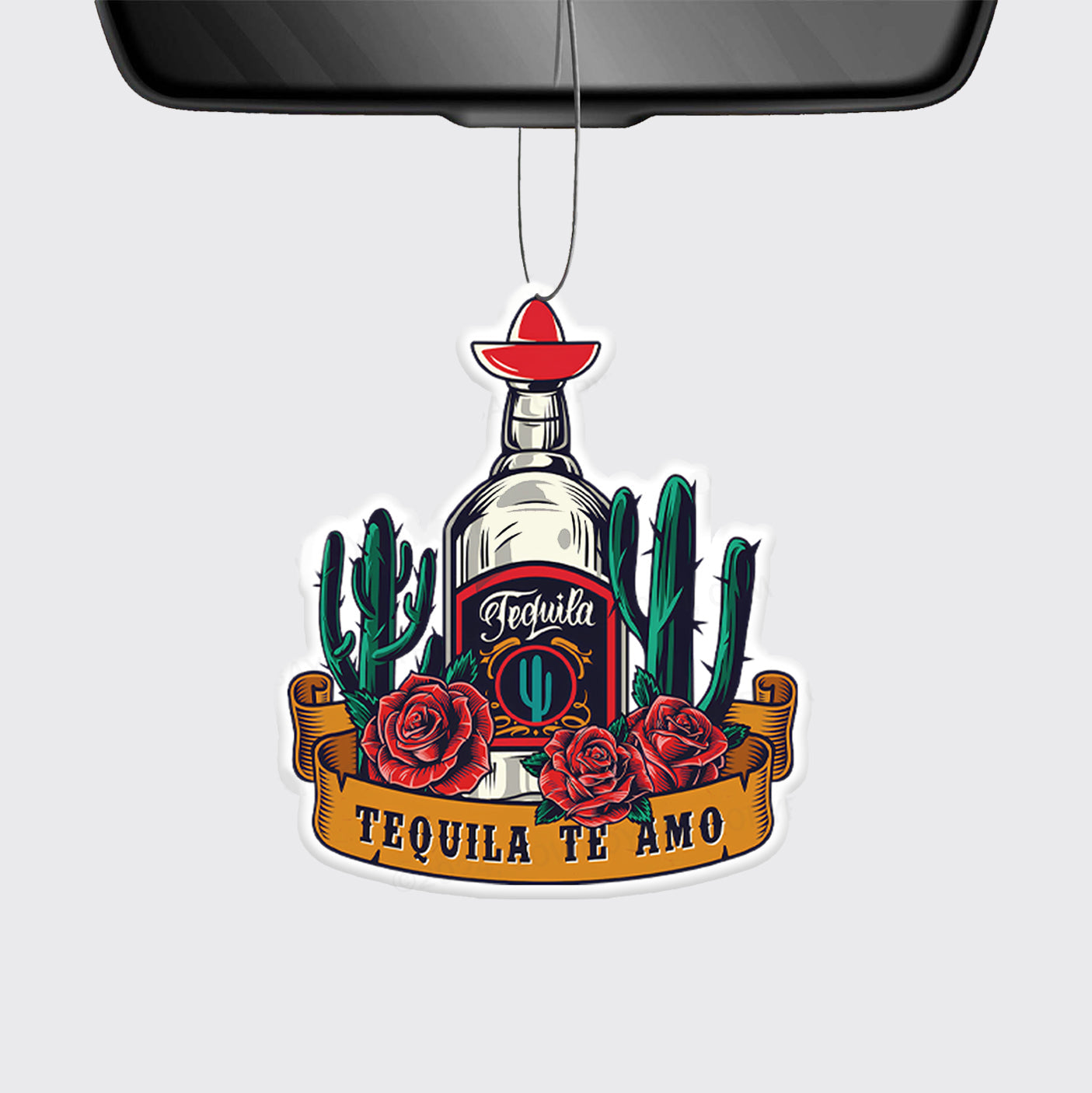 The Retro Concept Of Tequila_Broncobay Car Air Freshener