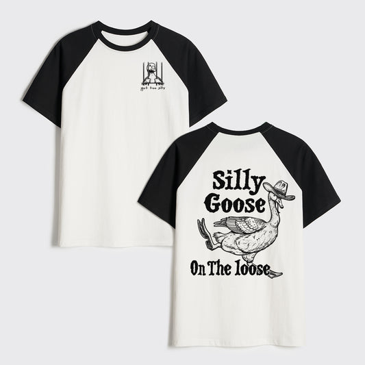 Silly Goose On The Lose Raglan T-shirts