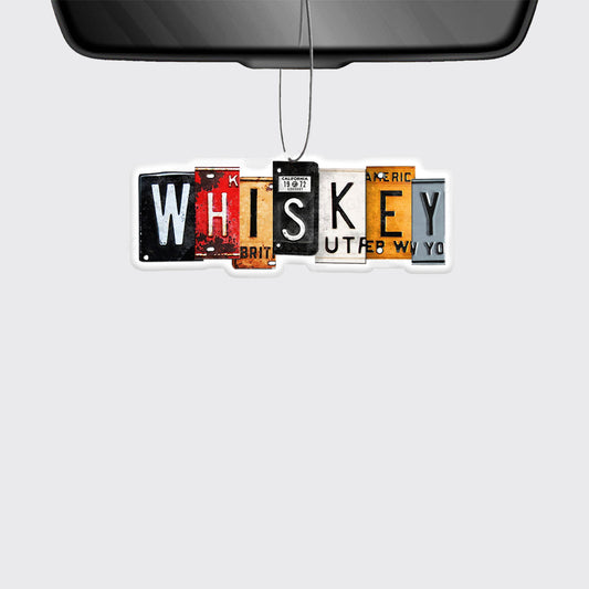 Whiskey License Plate Letters_Broncobay Car Air Freshener