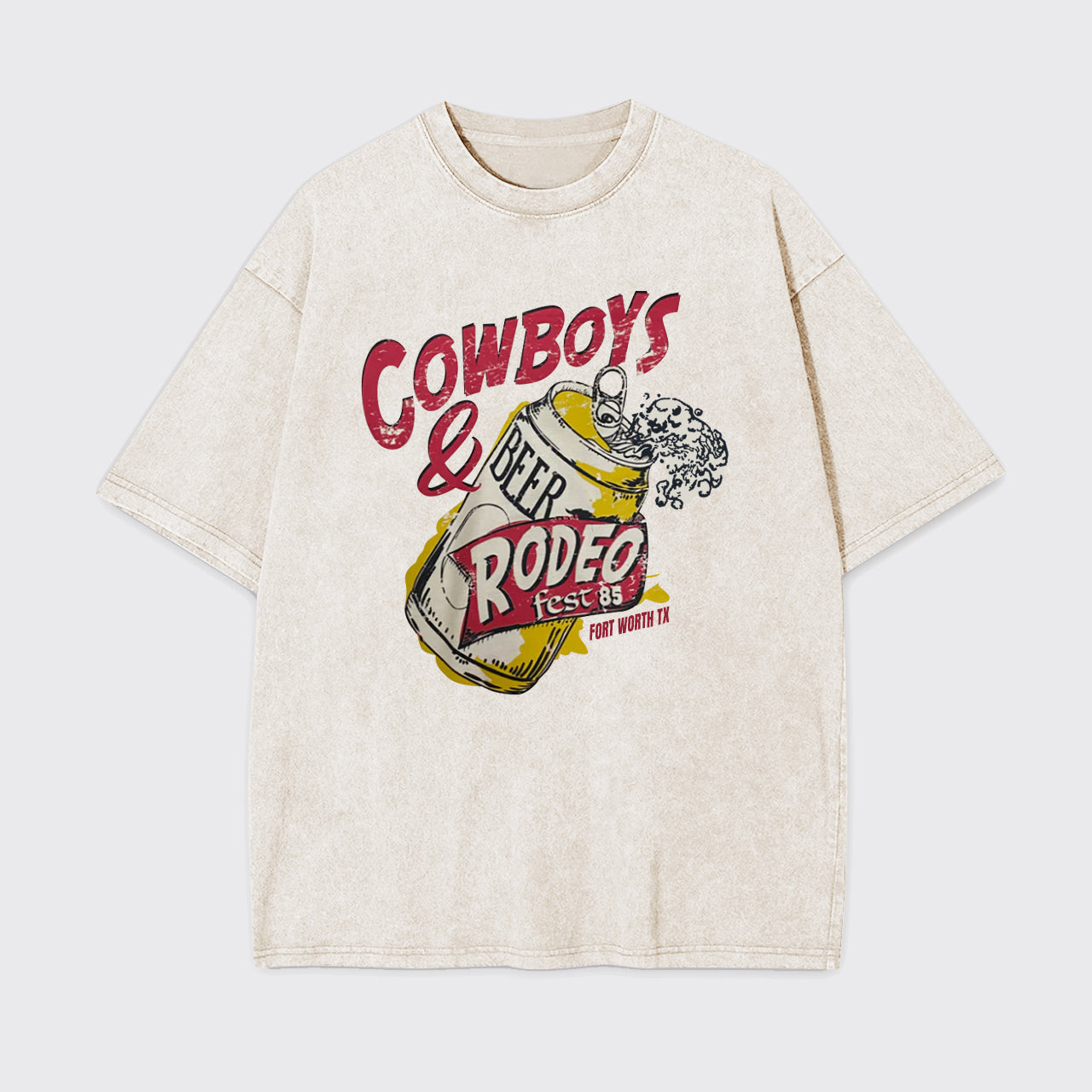 Cowboy And Beer Rodeo Garment-dye Tees
