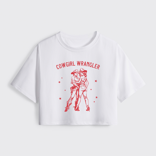 Western Cowgirl Cropped Boxy Tee