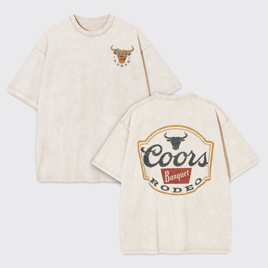 Vintage Rodeo Classic Bullhead Garment-dye Tees