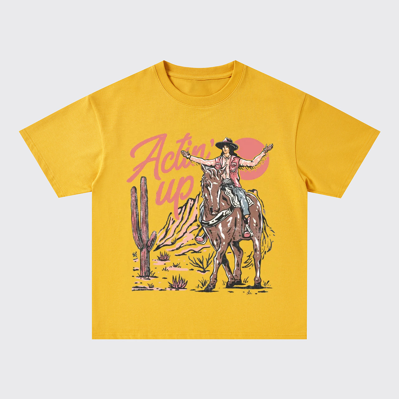 Actin' Up Cowgirl Oversize T-Shirts