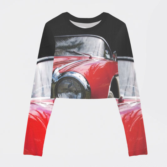 My Favorite Mesh Crop Long Sleeves