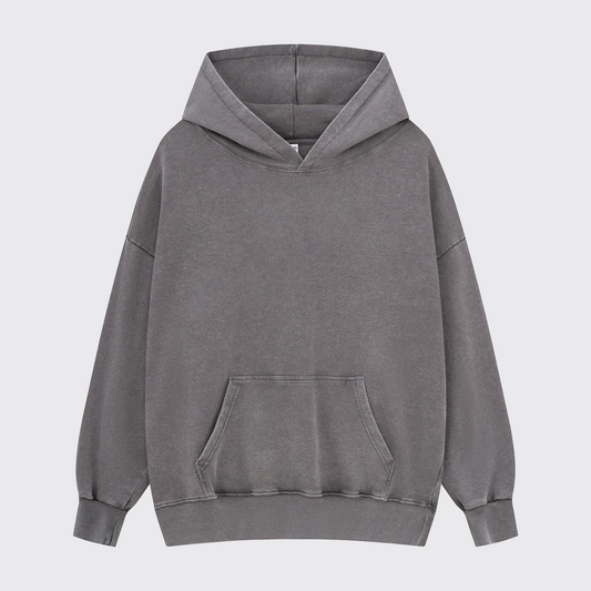Washed Hoodie:Gray