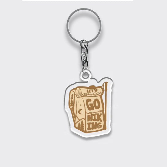 Let's Go Hiking_Broncobay Keychain