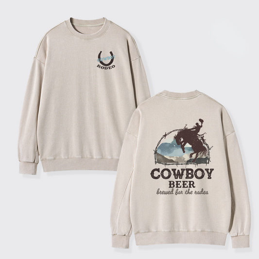 Beers Brewed for The Cowboy Rodeo Washed Sweatshirts