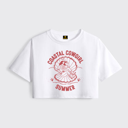 Sweet Coastal Cowgirl Cropped Boxy Tee