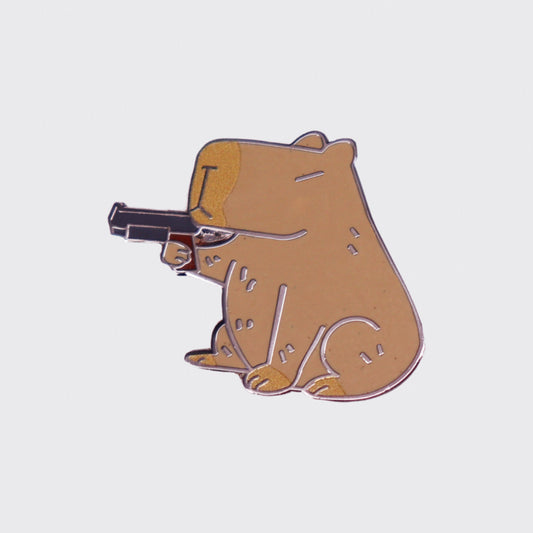 Capybara With A Gun_Broncobay Pin
