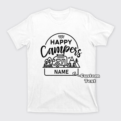 Personalized Happy Camper T-Shirts
