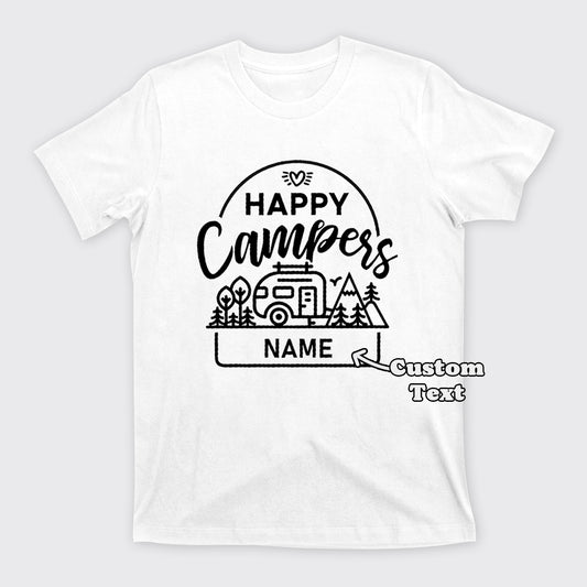 Personalized Happy Camper T-Shirts