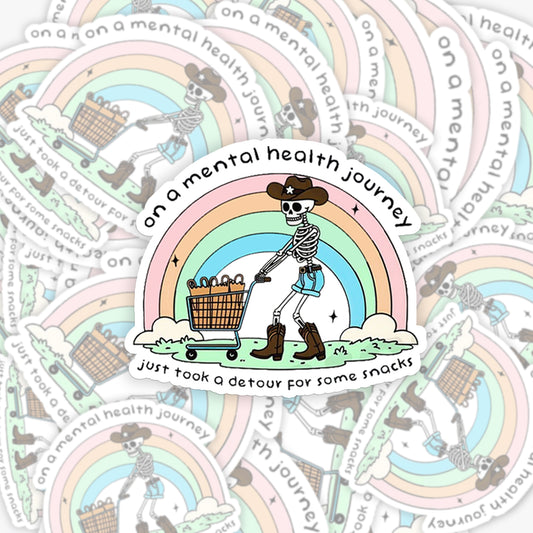 Mental Health Journey_Broncobay Sticker