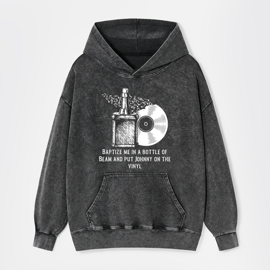 Bourbon Something In The Orange Garment-Dye Hoodies