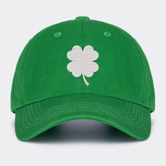 Four Leaves Clover Embroidered Baseball Cap