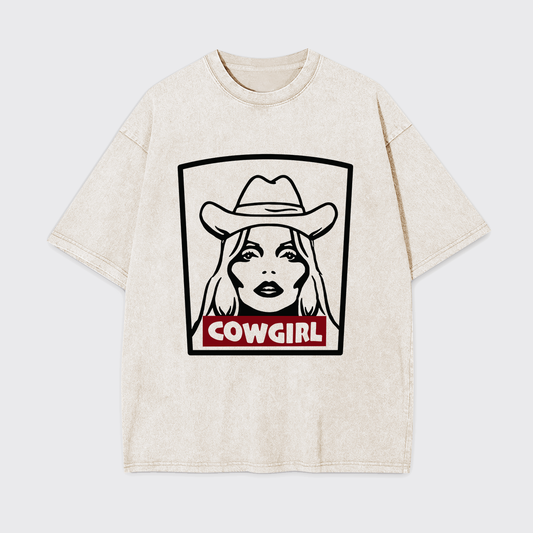 Cowgirl 90's Vintage Music Garment-dye Tees