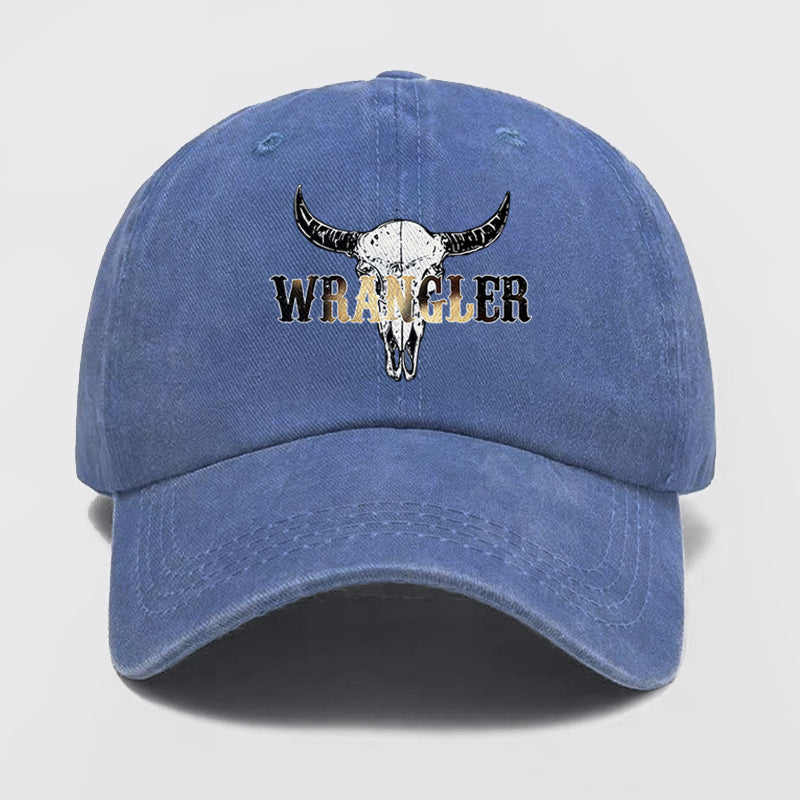 Wrangler Cow Bull Washed Baseball Cap