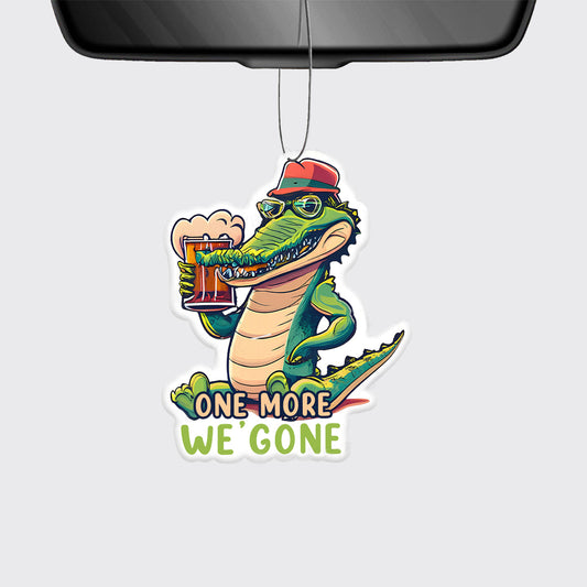 A Crocodile Drinking Beer_Broncobay Car Air Freshener
