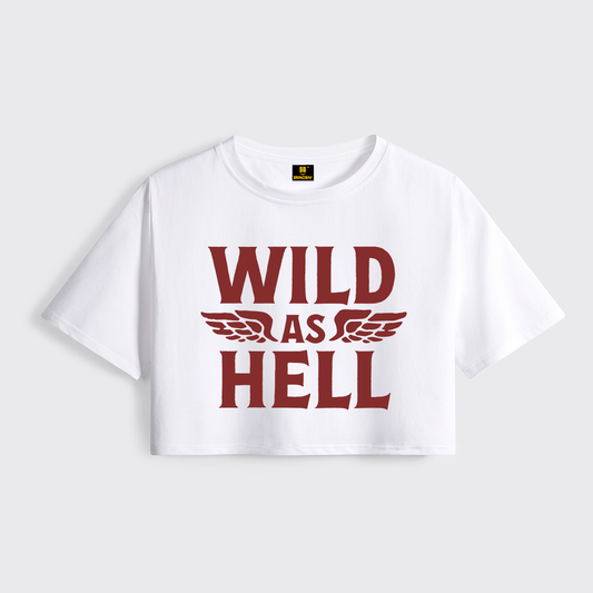 Wild As Hell Cropped Boxy Tee
