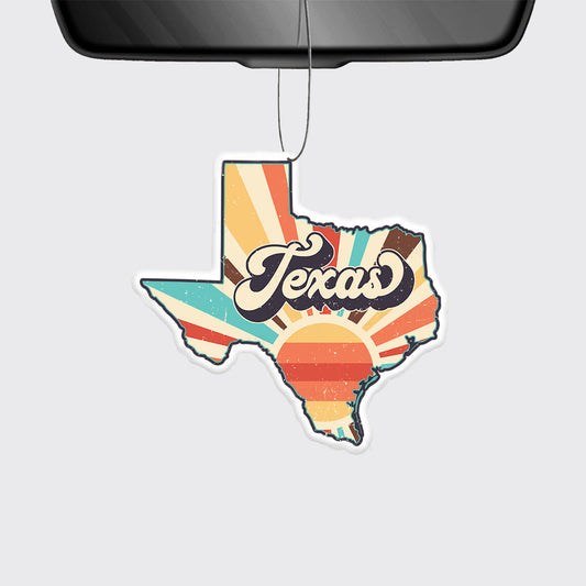 Retro Texas States Clipart_Broncobay Car Air Freshene