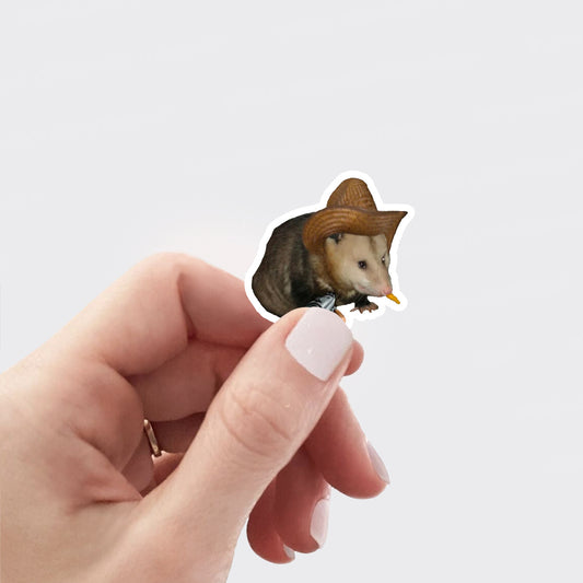 Cowboy Possum_Broncobay Sticker