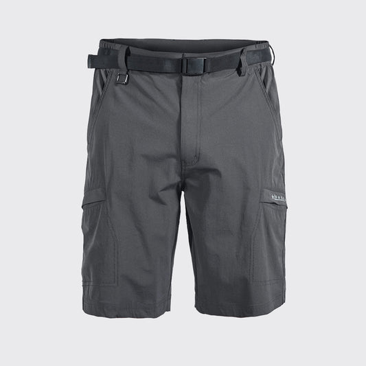 Men's Grey Multi-Pocket Quick-Drying Shorts