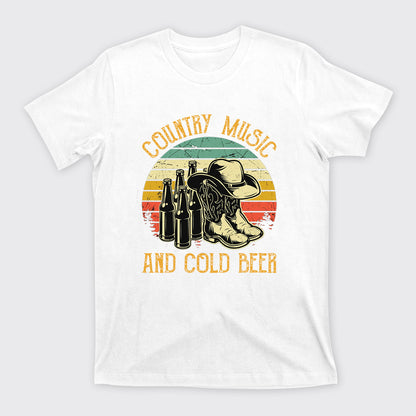 Country Music And Cold Beer T-Shirts