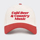 Cold Beer And Country Music Baseball Cap