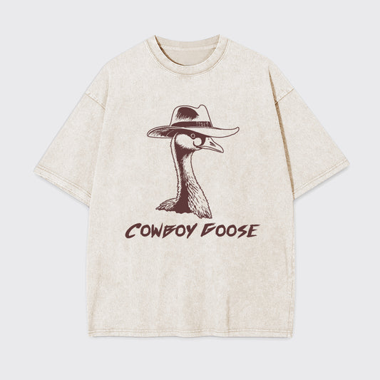 Ranch Cowboy Goose Garment-dye Tees