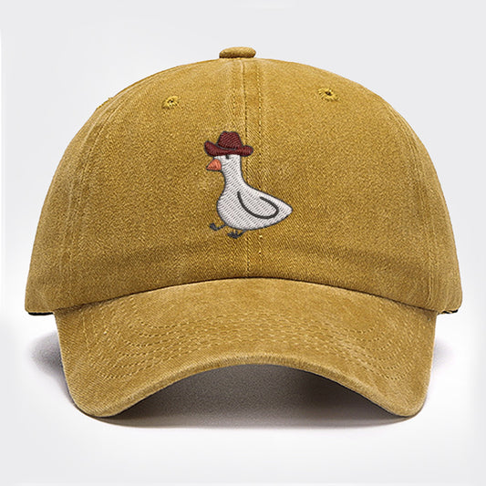 Cowboy Goose Embroidery Baseball Cap
