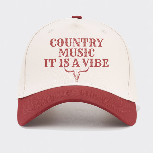 Country Music It Is A Vibe Baseball Cap