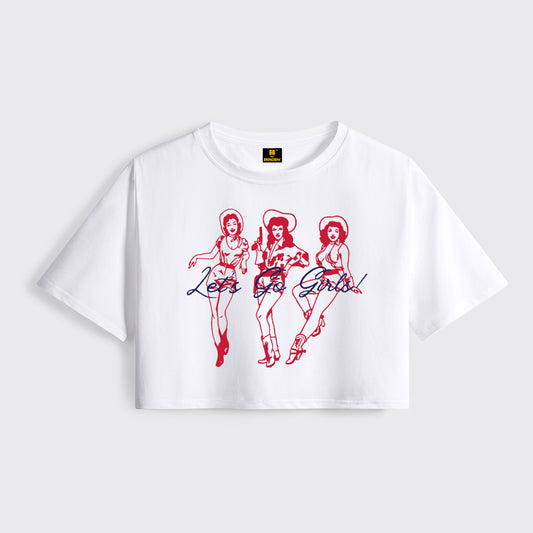 Let's Go Girls Cropped Boxy Tee