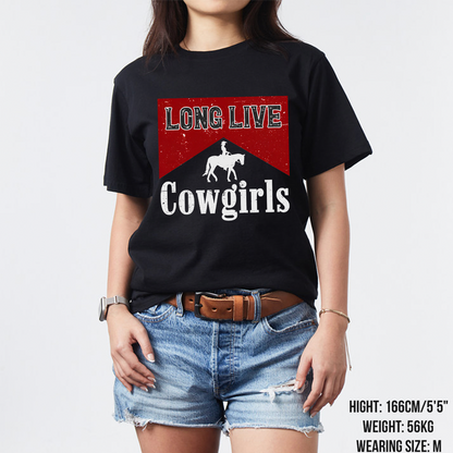 Long Live Cowgirls Printed T-Shirts